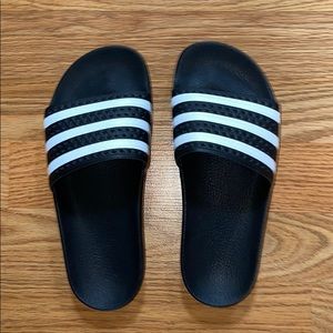 Never worn adidas slides